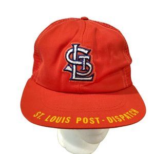 Vintage St‎ Louis Cardinals Post Dispatch Mesh Snap